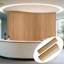 Panneaux muraux flexibles 118 "x 11,8" 118 pièces pour lattes intérieures en chêne blanc huilé (paquet de 2 / 19,4 pieds carrés)-126112788