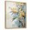 Impression sur toile botanique bambou, impression nature bleu doré - Bambou doré et bleu IV