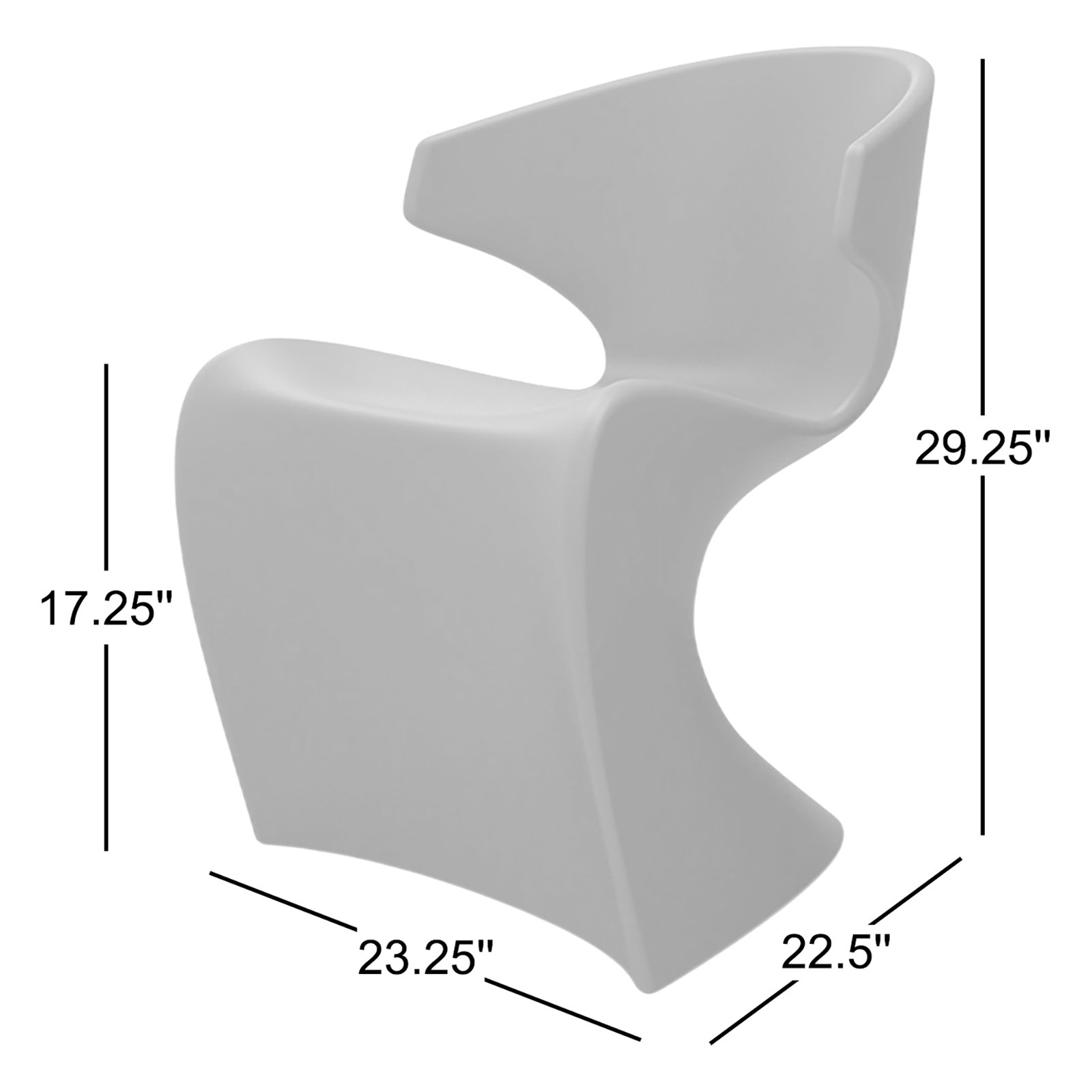 Vondom Wing Patio Armchair, Taupe
