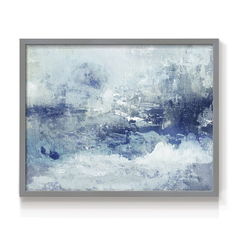 Blue Cloudscape - Reproduction encadrée - Restickable, Gris