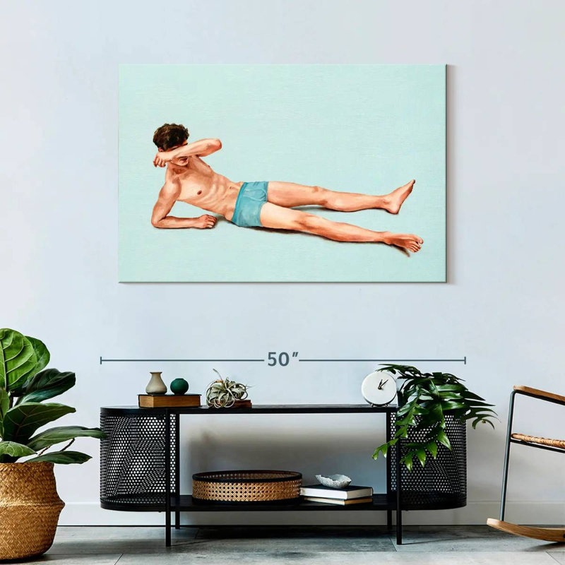Leisha Blue Beach Boy, H 30 po x l 45 po