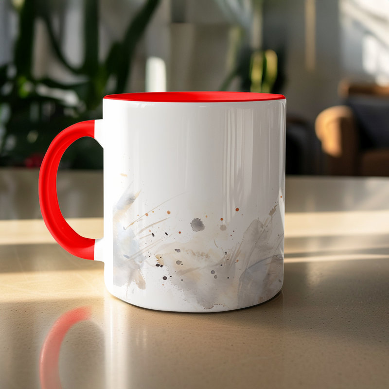Ceramic Coffee Mug, Red