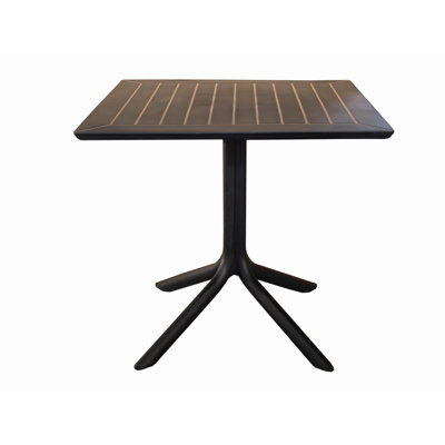 Amazonia Outdoor Patio Braju Black Resin Bistro Table by Hokku Designs