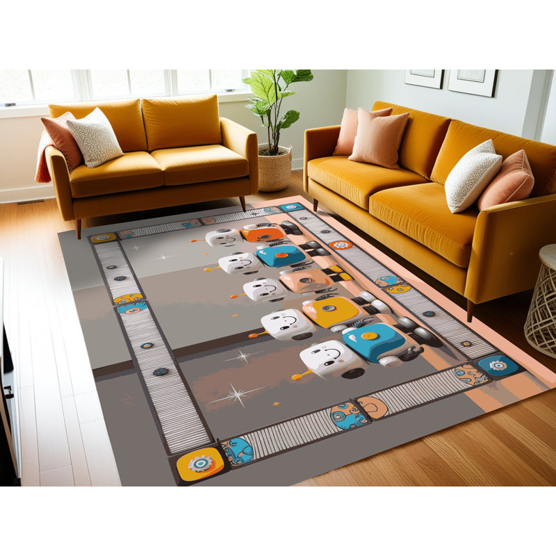 Tapis pour enfant East Urban Home, Rectangulaire 2 pi x 3 pi