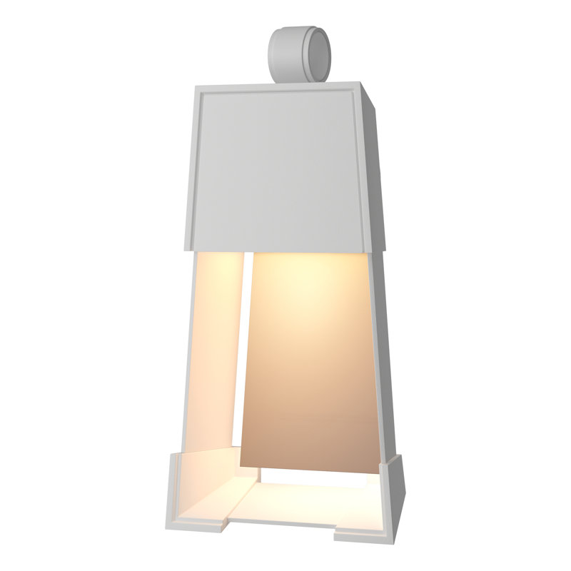 Revere Steel Wall Light, 19.1" H x 9.4" W x 4" D, White, Coastal Bronze