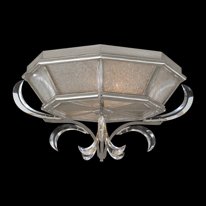 Plafonnier encastré rond biseauté 26 po, Argent