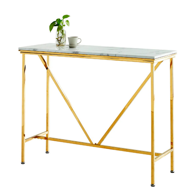 Metal Base Dining Table