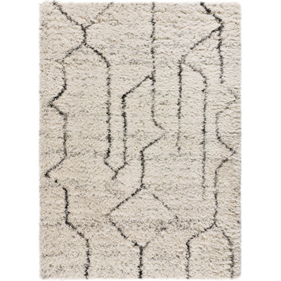 Geometric Shag Area Rug