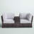 Anndale Fully Assembled 79'' Wide Outdoor Wicker Loveseat with Cushions