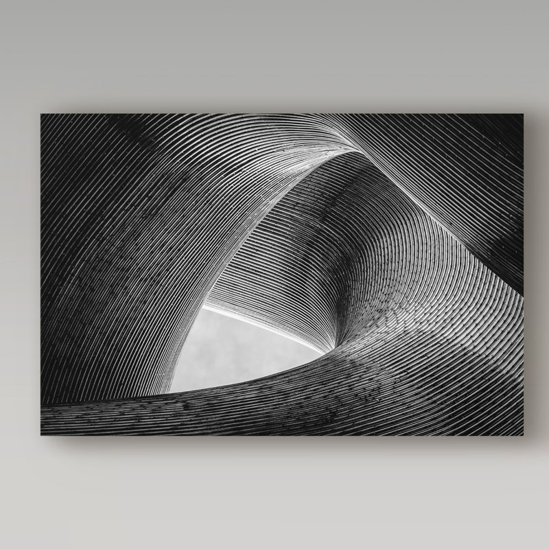 « entrelacés sculpture », reproduction de photo sur toile tendue, H 22 po x l 32 po x P 2 po