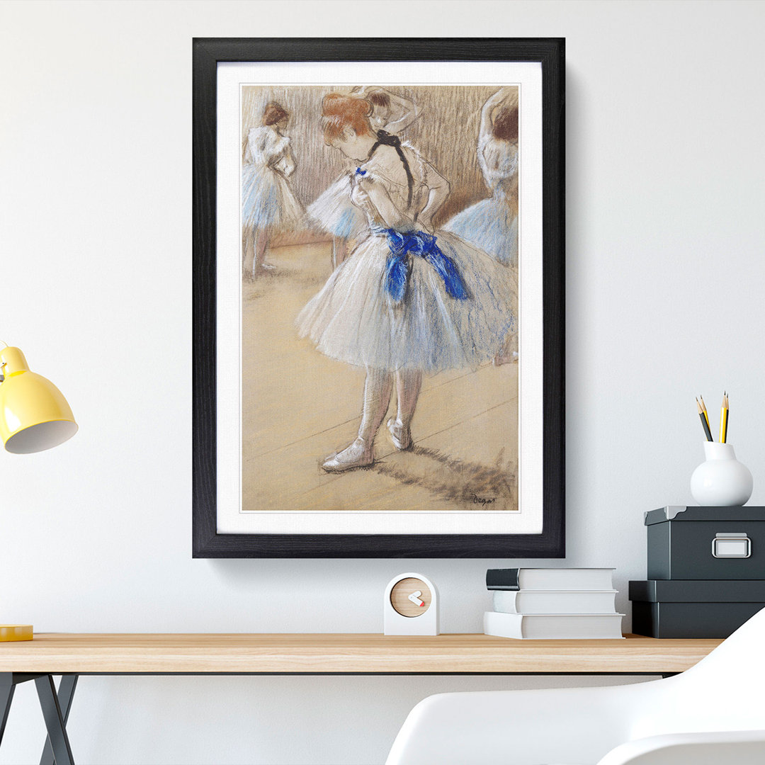 Ballet Ballerina Dancer by Edgar Degas - Picture Frame Painting
