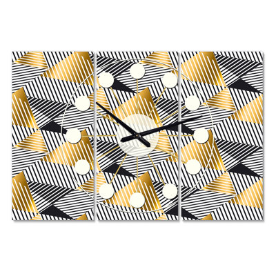 Horloge murale rétro extra dimensions vi vagues de luxe Mid-Century