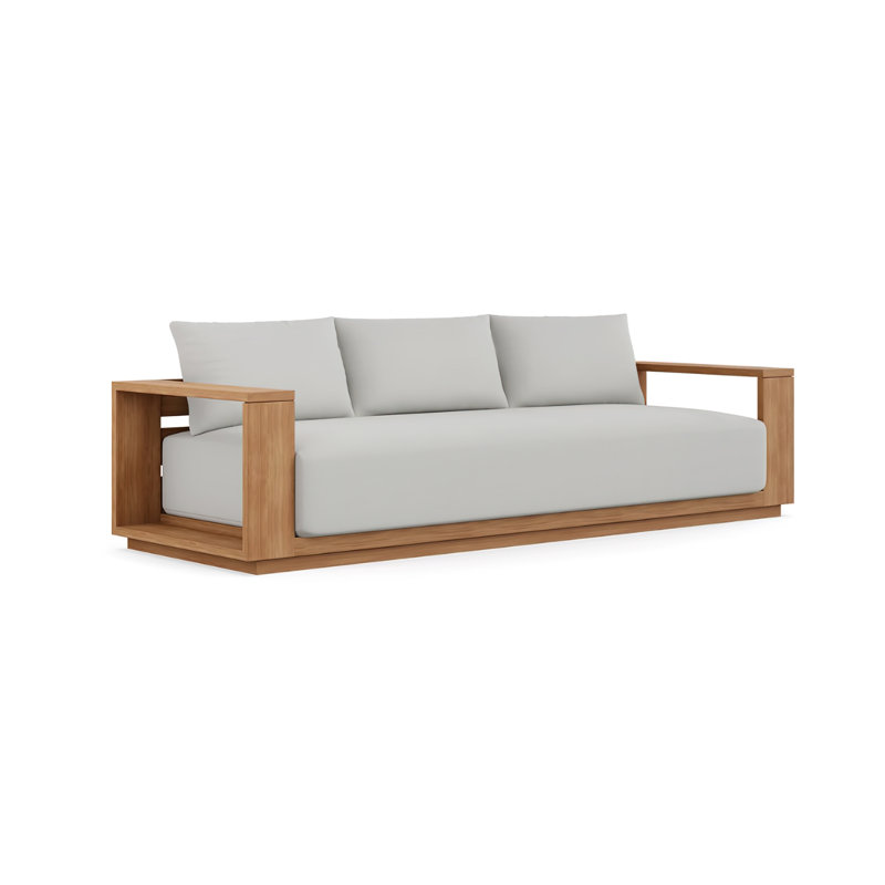 Beja Luxe Sofa - Silver, Light Gray