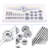 30PCS Dies Taps Set M1.0-M2.5 2mm Metric Dies Spanner Set T Handle Tools Kit