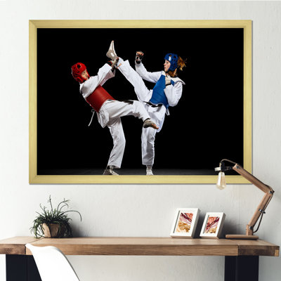 Fight Of Taekwondo, reproduction d'art sur toile