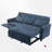 81.9" Convertible Sofa With Recliner-1385408966