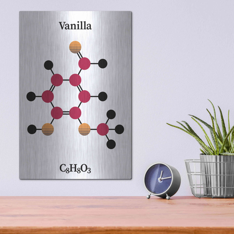 Trinx «Vanilla Molecule» par Luxe Portfolio, art mural en métal, H 16 po x l 12 po