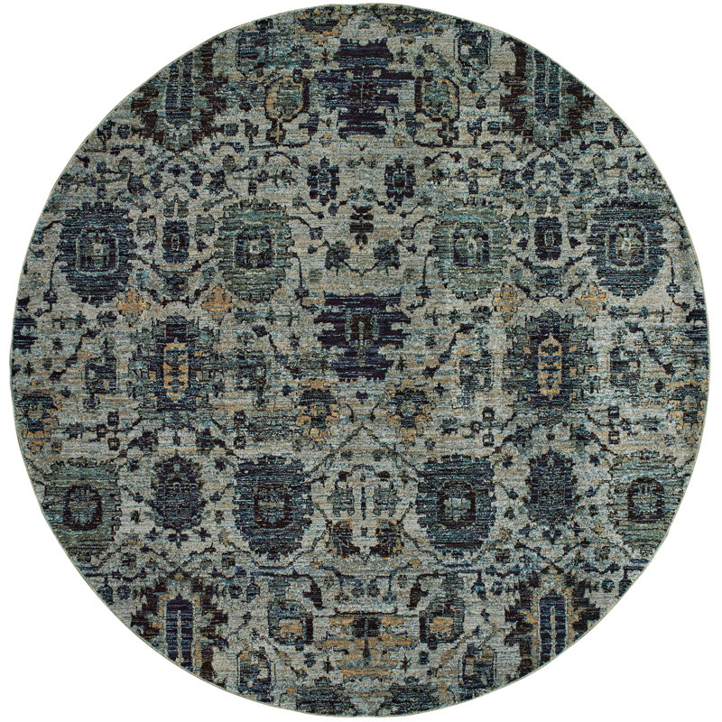 Pichard Oriental Indoor Rug, Round 7'10"