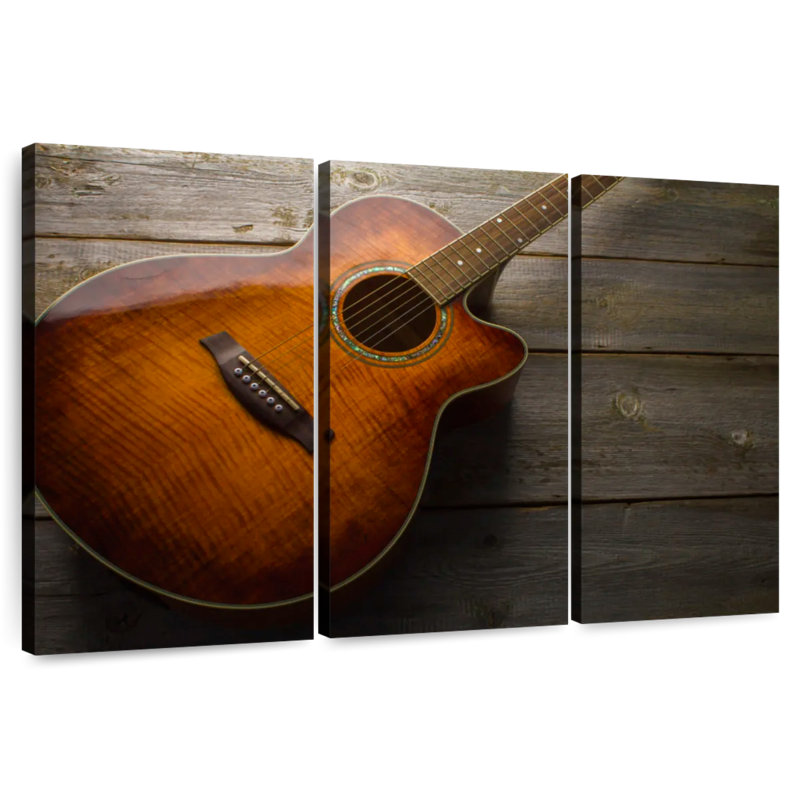 Abarca Rustic Acoustic Guitar, 48" H x 74" W
