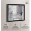 «Silver Symphony II Shadowbox», art mural minimaliste par Art Remedy, cadre noir, 25 x 25-303167250-303167212