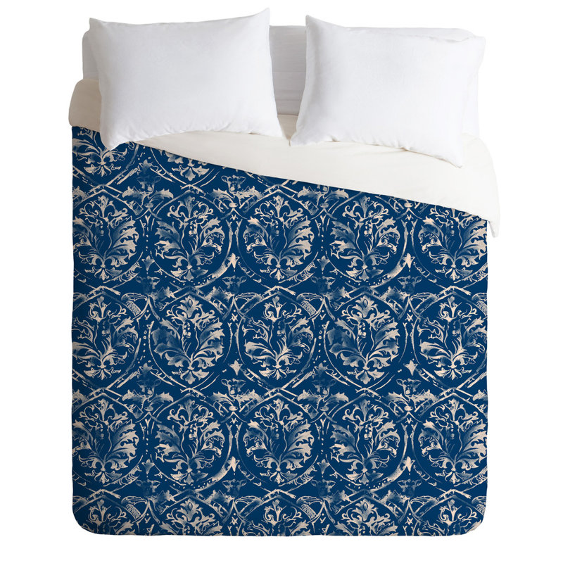 Pattern State Traditional Damask Duvet Cover, Queen Duvet Cover