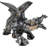 Roaring Steampunk Silver Robotic Cyborg Winged Geared Clockwork Dragon Figurine