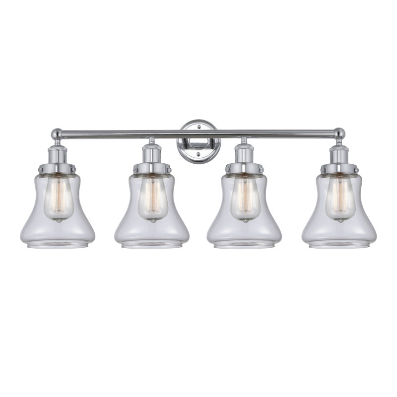 Asadbek 4 - Light Dimmable Vanity Light, Clear, Polished Chrome
