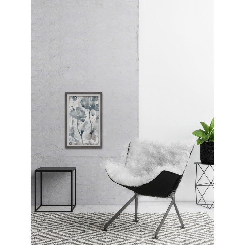 «Dramatic Blooms» par Parvez Taj - peinture encadrée, H 30 po x l 20 po x P 1,5 po