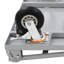 Chariot en tôle d'acier 2200 lb 36 * 24 po avec accoudoirs avant pliables argent