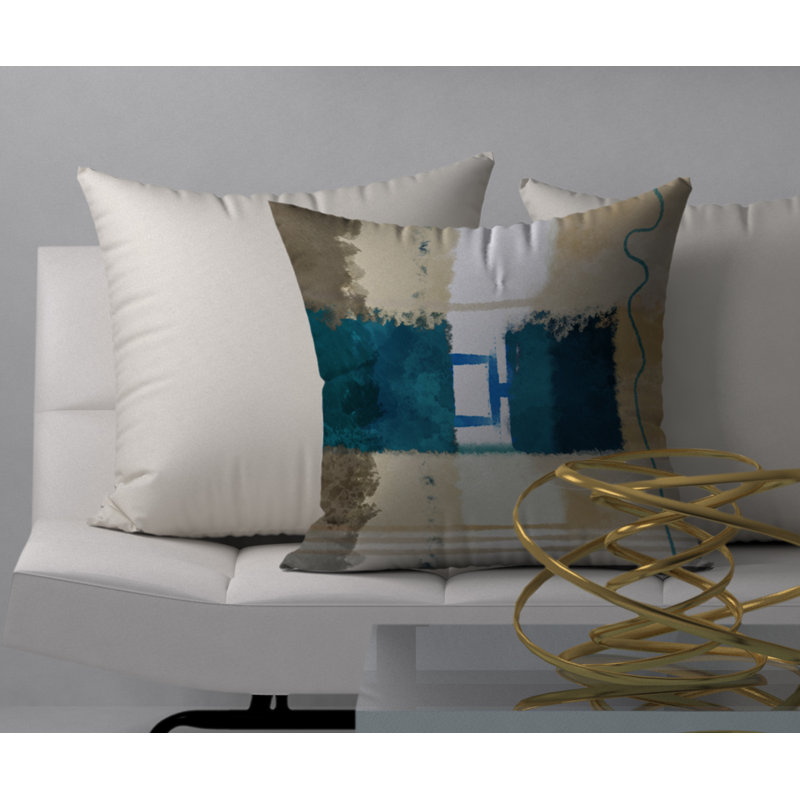 Coussin décoratif carré radiant Fizz, 18 po x 18 po