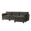 Esteban 274cm W Modern 4 Seater Corner Sofa with Elephant Ear-Shaped Armrests -1202737168