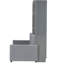 Lit escamotable double avec oreiller, gris-121070196