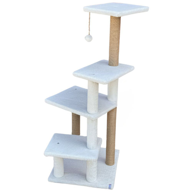 Grattoir pour chat, Blanc