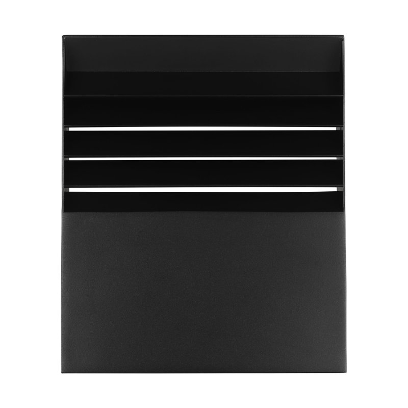 Lamel LED Outdoor Wall Lantern, 10.8" H x 4" W x 9" D