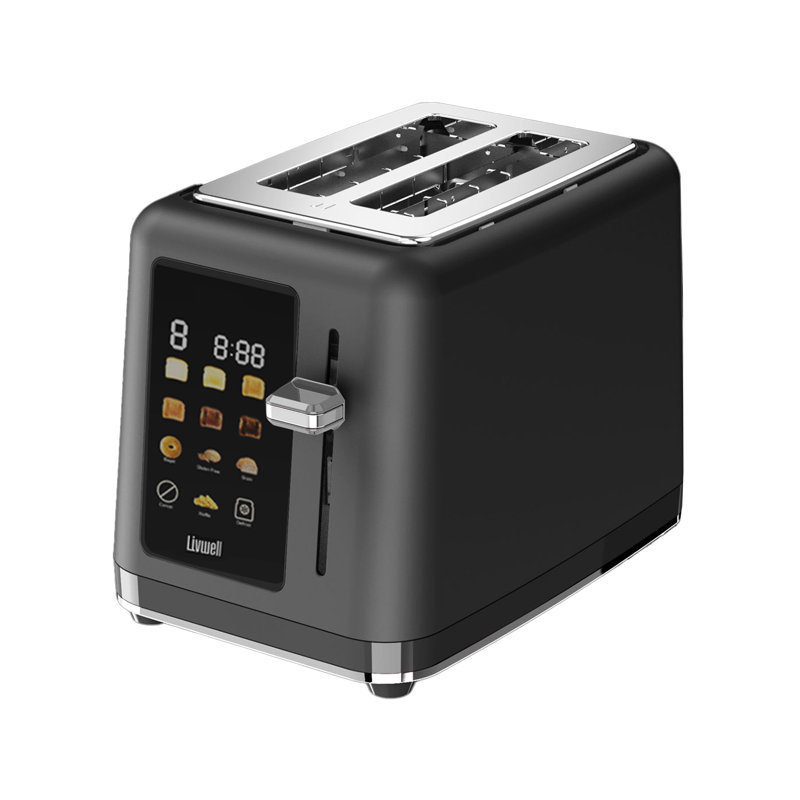 Livwell Led 2-slice Smart Touch Toaster, Matte Black