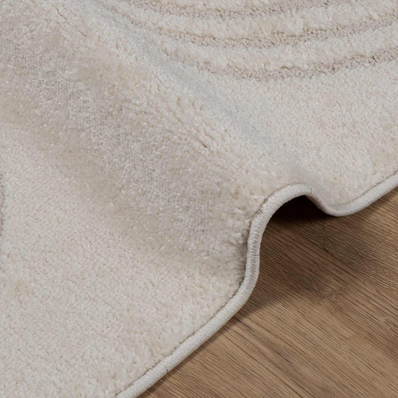 Modern Indoor Rug, Cream, Square 120 cm