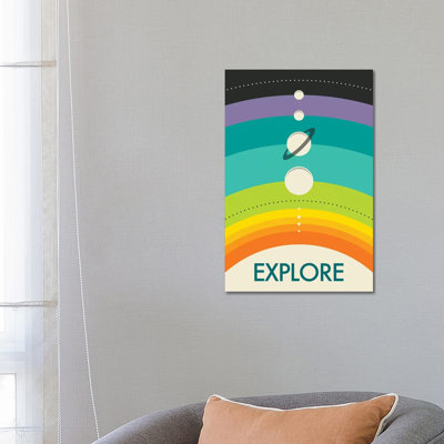 Solar System by Jazzberry Blue - Wrapped Canvas Print