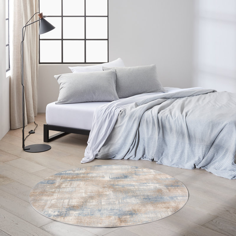 Southwestern Indoor / Outdoor Rug, Round 4'