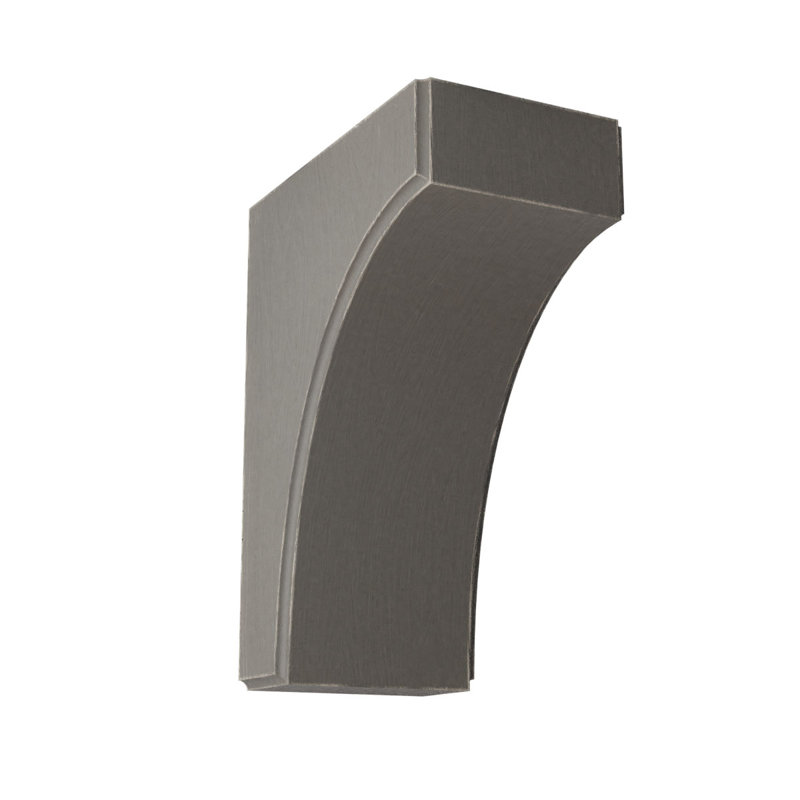 Support décoration rétro en bois Clarksville, H 12 po x l 1,75 po x P 10 po, Gris patiné