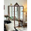 Medieval-Style Tang-Style Wooden Three-Fold Engraved Full-Length Mirror