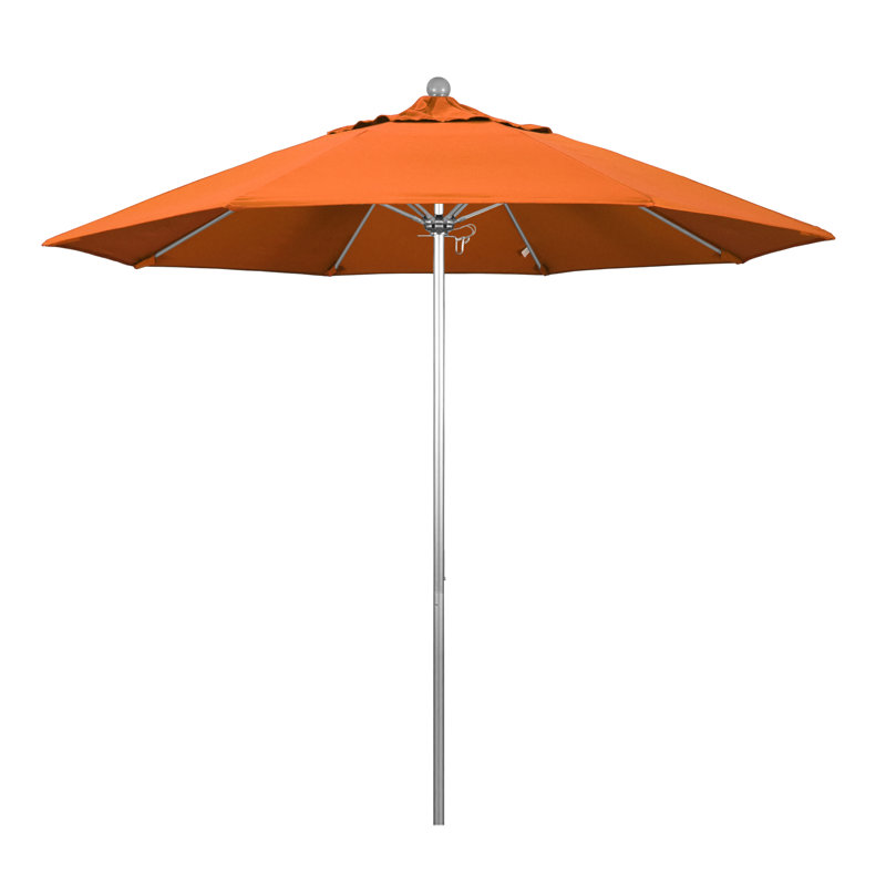 Parasol de marché 9 pi Hibo, Toile Sunbrella® toscan