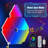 Set Of 10 Triangular Light Panels; Smart Led Wall Lamps Compatible With App And Remote Control