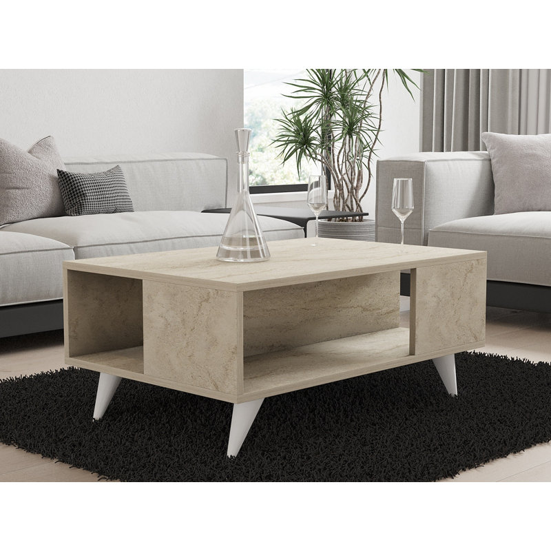 Glorias Coffee Table, Travertine