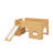 Wooden Low Loft Bed With Storage Shelves And Slide, Door And Window, Wooden Low Loft Bed-543035316