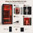 Duthss 1 Person Infrared Sauna for Home, 1700W Fast Heating Full Spectrum Sauna with Red Light Therapy, 7 Heaters (5 Carbon Panels & 2 Red Light Tubes), WiFi App Control, Indoor Spruce Wood Dry Spa, 35.4" x 35.4"x 70.86"-127282093