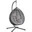 Fauteuil à œufs suspendu pour tout décor - construction en fer, PE, support de tête réglable, base solide et solide, tissage, tranquillité-923760103-923760100