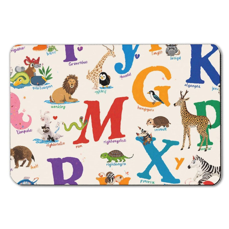 Tapis pour salle de bain Alphabet