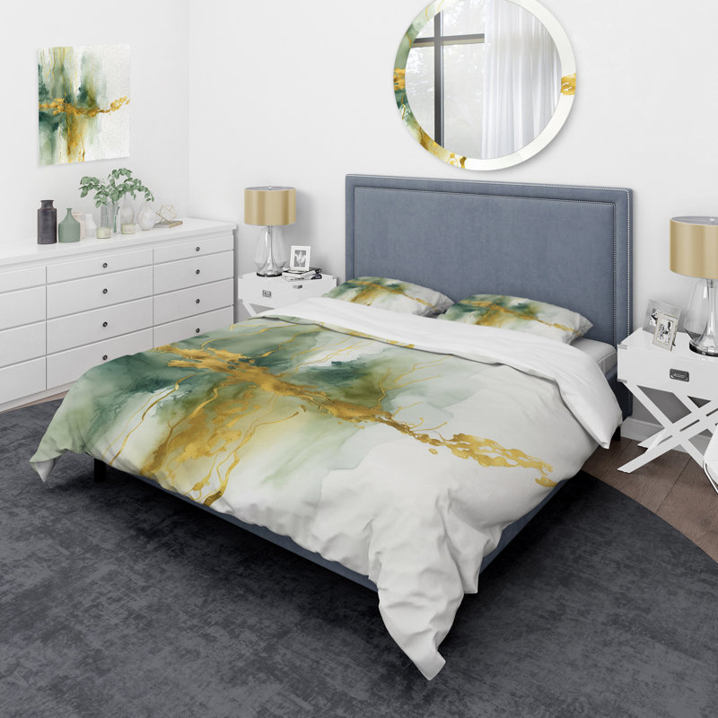 Ensemble de housse de couette en microfibre / polyester Awakenings In French Moss VI Bedding
