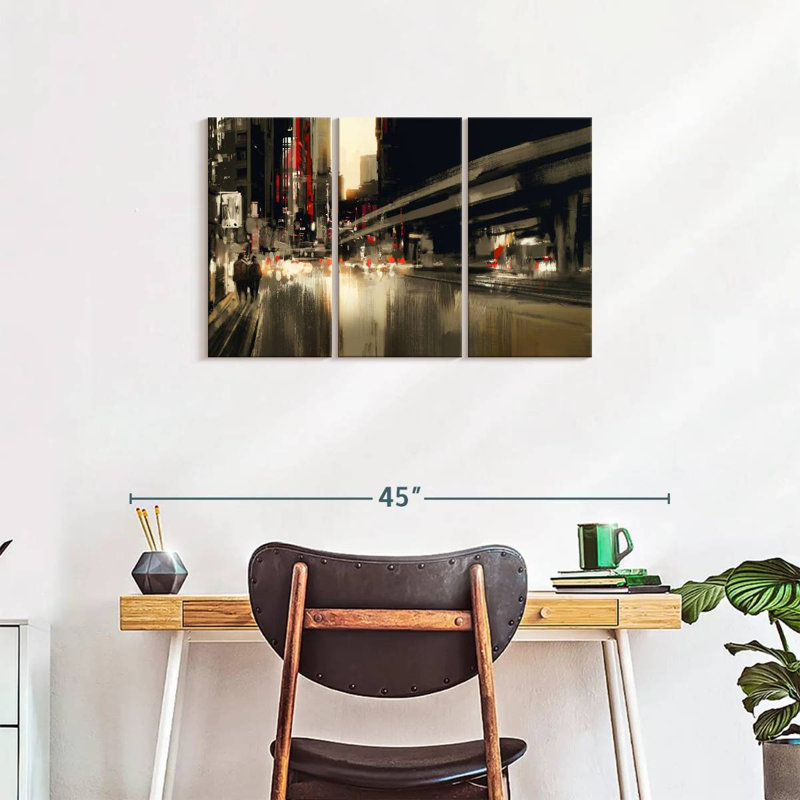  «City Abstract, H 20 po x l 33 po