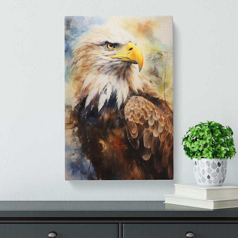 Eagle Expressionism No.2 - Wrapped Canvas, 60cm H x 40cm W x 3cm D